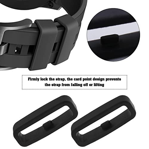 10 Stks Fastener Ring Vervanging Compatibel met Garmin Forerunner 220 230 235 620 630 735XT 935 945 35 30 25 Horlogeband Fastener Siliconen Ringen Zwart - Afbeelding 4