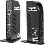 Plugable 13-in-1 USB C Docking Station 4K Triple Monitor with 100W Power Delivery | USB C Dock for Windows, Mac, ChromeOS, Thunderbolt | Driver Required | 3X HDMI and 3X DisplayPort (UD-ULTC4K)