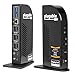 Plugable USB-C 4K Triple Display Docking Station with Charging Support for Specific Windows USB C and Thunderbolt 3 Systems (1x HDMI and 2X DisplayPort++ Outputs, 5X USB Ports, 60W USB PD)
