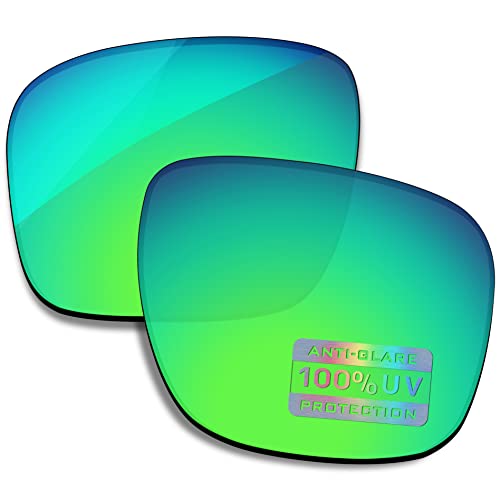 Image of Bowyer POLARIZED Replacement Lenses for Oakley Mainlink OO9264 57mm Sunglasses - Jade Green Mirror
