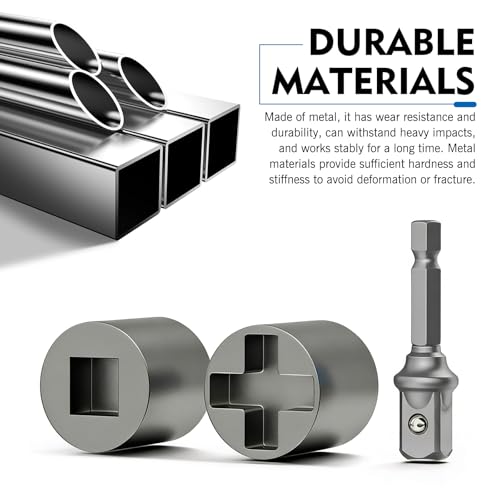 Adaptador de gato de tijera para taladro manual, herramienta de elevación de metal reforzado con adaptador de conversión, para la mayoría de gatos automáticos portátiles, para diversos escenarios de mantenimiento (plata) miniatura 3