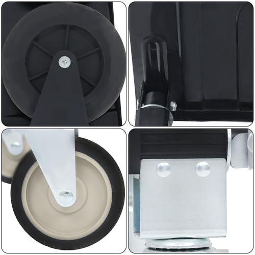 Carretilla plegable con ruedas y freno 500 lbs miniatura 6