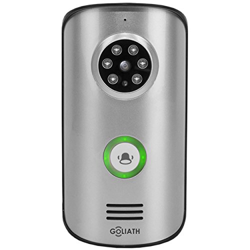 Preisvergleich Produktbild Goliath Funkklingel Außenbereich mit Batterie, Nachtsicht, Einfamilienhaus Türsprechanlage Wasserdicht - Reichweite 20 m