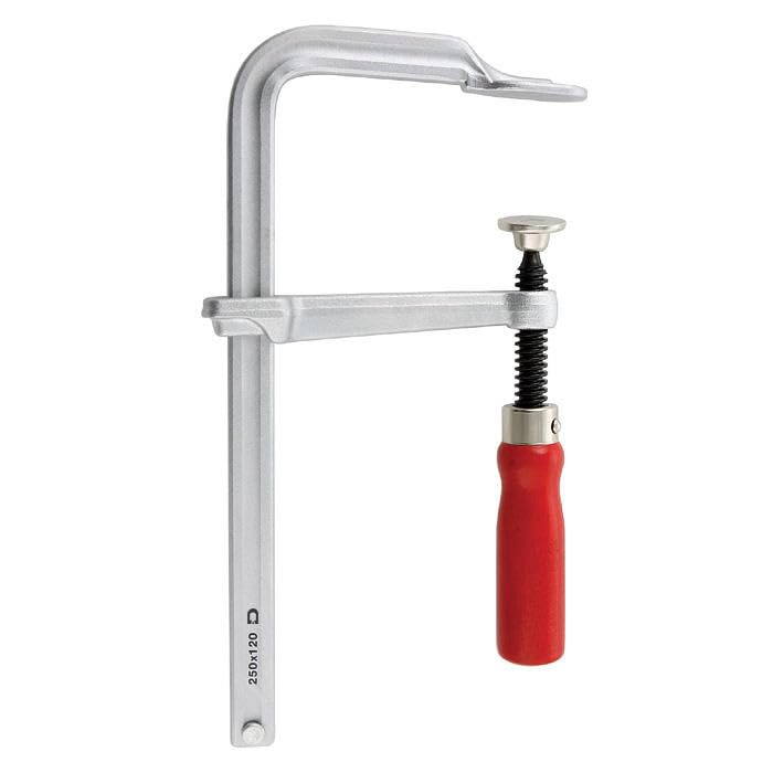 DICTUM® Strettoio a vite interamente in acciaio – Sbalzo 120 mm, Capacità 600 mm, Morsetto robusto per falegnameria e officina
