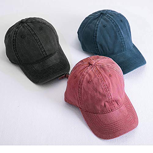 Image of Glamorstar Classic Unisex Baseball Cap Adjustable Washed Dyed Cotton Ball Hat