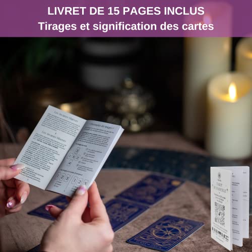 Vibratis Tarot of Marseille with Booklet and E-Book of 196 Pages, Divinatory Game in French for Beginners Divination - Image 3