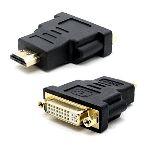 VMOJO DVI-I auf HDMI Adapter - Stecker (19pol) zu Buchse (24+5) - Kompatibel Mit DVI-D Buchse (24+1) - Vergoldete Kontakte - 2160p UHD /1080p Full HD