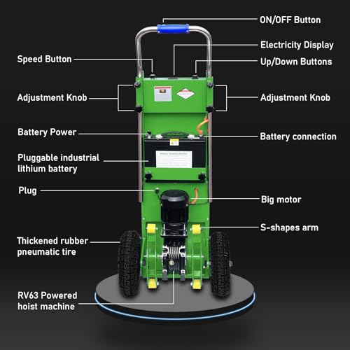 Carretilla eléctrica escalera 1500W 900 lbs capacidad miniatura 2