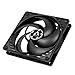immagine 2ARCTIC ACFAN00118A P12 - 120 mm Ventola per PC, Ventola Silenziosa per CPU, Ventola Ottimizzata per la Pressione Statica, Velocità 1800 RPM, 0,3 Sone - Nero, P12 Series