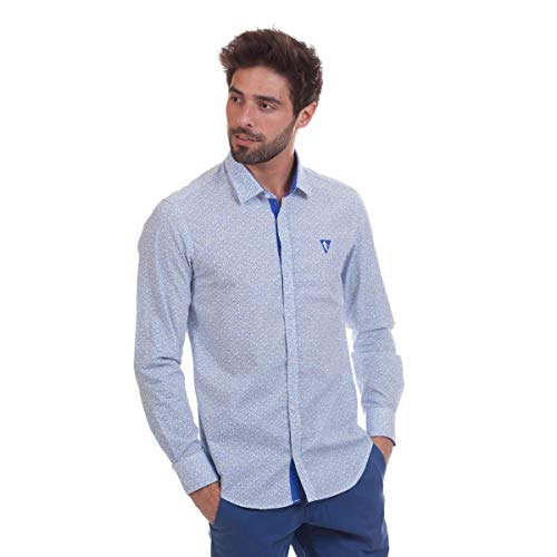 Chemise manches longues coton regular fit mode homme