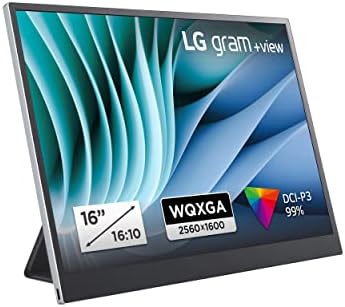LG gram +View 16MR70, 16 Inch +View for LG gram Portable Monitor 