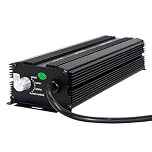 Omega Black 600W Dimmable Digital Grow Light Ballast – Adjustable 250W/400W/600W Super Lumen, Cool Running & Silent for HPS and MH Lamps (220–240V)