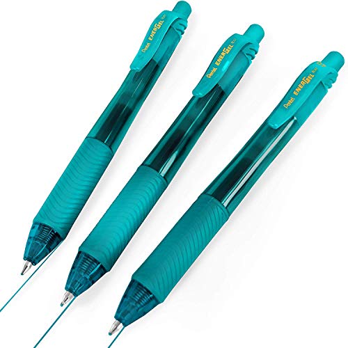 Pentel - Energel X BL107 - Penne a sfera retrattili gel, 0,7 mm, confezione da 5, set tropicale