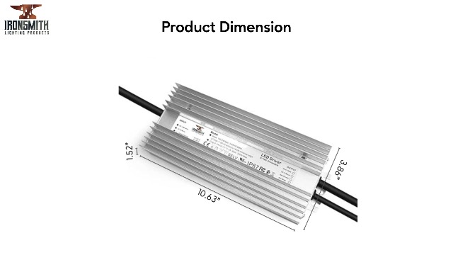 Image of Ironsmith Lighting Products Constant Voltage LED Driver Transformer (24 Volt | 300 Watt | Dimmable - Constant Voltage)