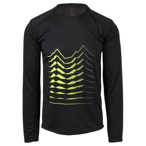 AGU Maillots LS II MTB Homme S noir évite la sueur froide en descente