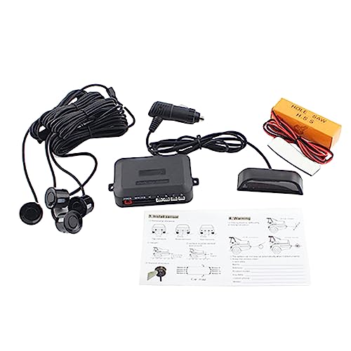 Kit sensore radar inverso per auto wireless Riloer DC 12 V Wireless Radar di retromarcia con rilevamento radar Distanza: 0.3~2.0m/11.81-78.74inCar Reverse Backup Sensore di parcheggio con sistema
