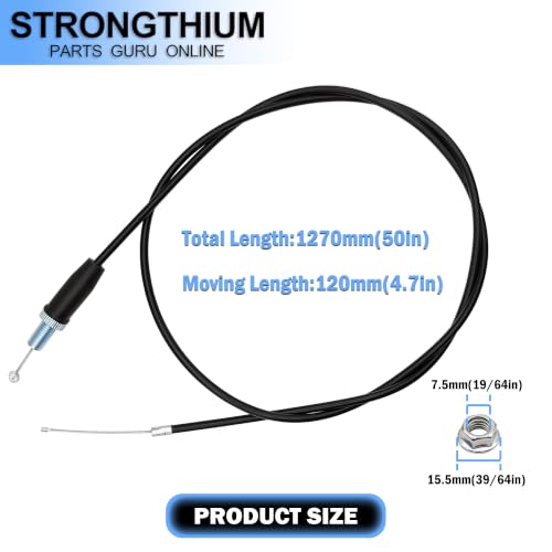 Image of Strongthium 50 inch & 71 inch GX160 GX200 Throttle Cable Set