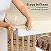 2-Pack Waterproof Crib Sheets for Girl, Boy - Organic Cotton 52X28 Fitted Crib Sheets Neutral, Crib Mattress Protector Sheets, Soft Toddler Bed Sheets, Washable Infant Fitted Baby Crib Sheets (Latte)