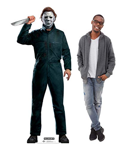 Image of Advanced Graphics Mike Myers with Knife Life Size Cardboard Cutout Standup - Halloween II (1981 Film)