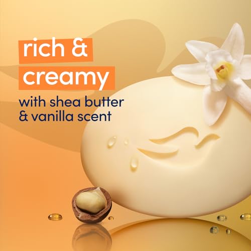Dove Soap, Shea Butter & Vanilla, 2-Pack – Pampering Beauty Bar, 3-in-1 Face, Body, and Hand Soap Bar, 4.75 Oz Ea - Image 5