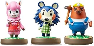 Reese - Mabel - Mr Resetti Amiibo (Animal Crossing Series) for Nintendo Switch - WiiU, 3DS 3 Pack (Bulk Packaging)