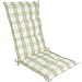 Poduszka na Krzesło Biurowe Lattice Outdoor Beach Single Sofa Poduszka Prosta jednoczęściowa poduszka krzesła Relaksujące Doświadczenie (Color : Green, Size : One-size)
