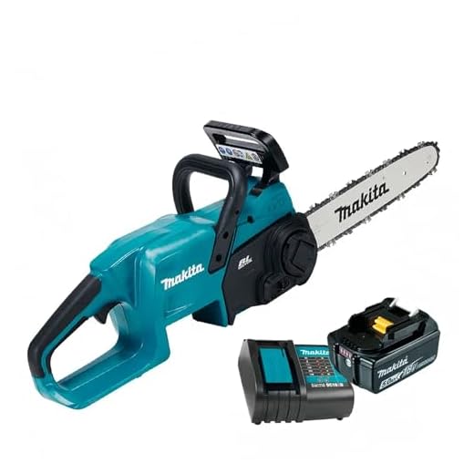 Motosserra a Bateria 18V Sabre 12" com 1 Bateria 18V 5.0Ah e Carregador Bivolt DC18SD Makita DUC307ZC