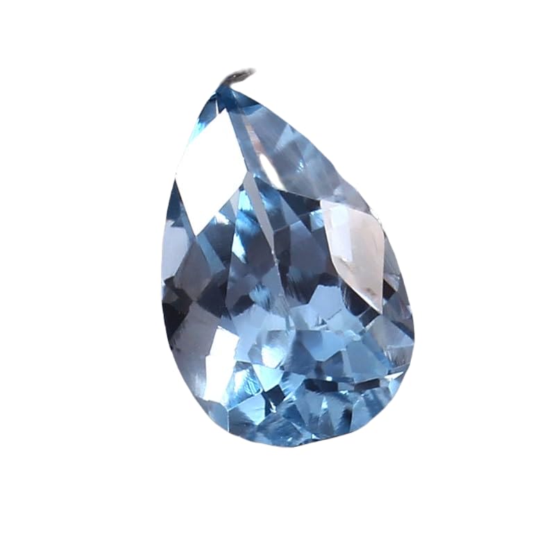 Aigue-marine naturelle du Brésil en poire 12x8mm pour création de bijoux