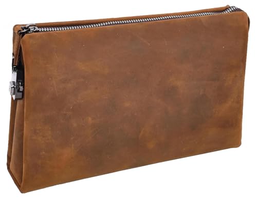 Pochette homme cuir fermeture chiffres pour protéger vos documents précieux