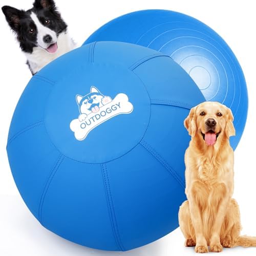 Herding Ball for Dogs 18 Inch - Dual-Layer Heavy Duty Herding Ball for Australian Shepherds, Border Collies & Corgis | Outdoor Herding Toy for Small/Medium Dogs - Backyard Training and Play