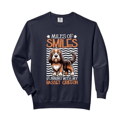 Running with my Grand Basset Griffon Vendéen Comfort Colors Adult Sweatshirt