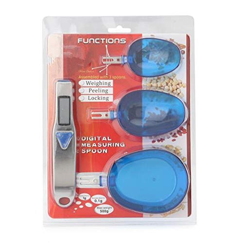 Colher de peso digital de cozinha com balança de alimentos ACHICOO com visor LCD para artigos de cas