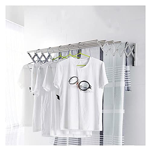 ZXSZX Séchoir Mural Extensible - Multifonctionnel Étendoir Rétractable à Linge Suspendu - étendoir à Linge Robuste pour intérieur et Extérieur VIIPOO,70CM Cover