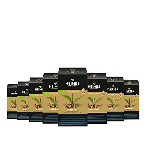 HEIMBS Bio Indien Chai, 20 Pyramidenbeutel, 8er Pack
