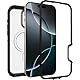 OtterBox Defender Series XT Clear MagSafe Hülle für iPhone 16 Pro Max, stoßfest, Ultra-robust, schützende Hülle, 7X getestet nach Militärstandard, Transparent/Schwarz