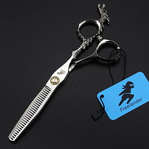 Hair Cutting Scissors, Professional 6 inch cutting scissors beauty salon thinning and straight shears barber scissor tool stainless steel BY ZZYY (Color : Straight scissor)