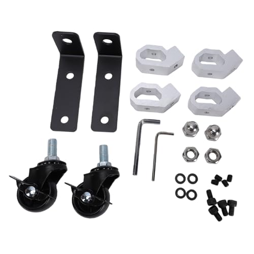 Doubles roues avant pour boîte à outils rotation 360 et charge durable