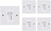 VCE RJ45 Socket Cat6 Network Single Port Flat Face Wall Plate 2 Sets