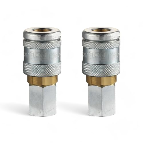 Image of x2 Genuine PCL Air Line 100 Series Female Coupling 1/2 BSP Fitting Connector
