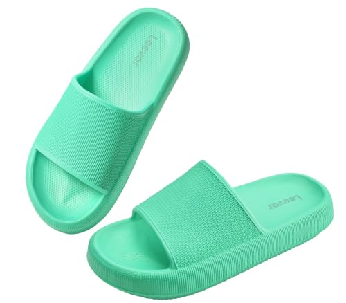Image of Leevar Cloud Slides for Women and Men - Soft, Comfy, Relax Cloud Slippers, Thick Sole, Non-slip Slides for Men, Easy to Clean, Shower, Swimming, Beach, Indoor and Outdoor Slides for Men