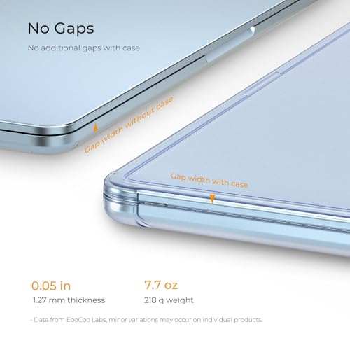 Image of EooCoo Compatible for MacBook Air 13 inch Case M5 M4 M3 M2 2026 2025-2022, Crack-resistant Corners, True-to-Device Matte Texture,Hard Shell Laptop Cover for Air 13.6 inch A3449 A3240 A3113 A2681, Sky Blue