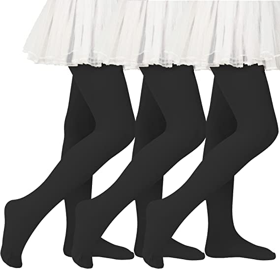 American Trends Girls Ballet Tights, Soft Stretchy Toddler Dance Tights