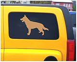 Samunshi® Schäferhund Aufkleber 10 x 7,2cm schwarz