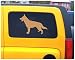 Samunshi® Schäferhund Aufkleber 10 x 7,2cm schwarz