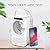 Portable Air Conditioner Fan, 600ML Personal Mini Evaporative Air Cooler with 3 Speeds & 2 Misting, Humidifier Misting Fan with LCD Display, Air Circulator Desk Fan for Home Office Bedroom, White