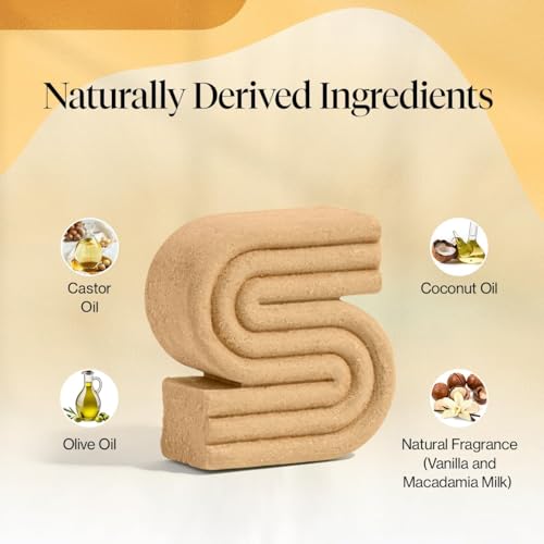 Image of Kitsch Coconut Oil Shampoo Bar Soap - Curly Hair Shampoo - 3.2 oz | Hydrate & Soften Dry Damaged Hair - Safe Moisturizing Shampoo for Color Treated Hair - Paraben, Silicone & Sulfate Free