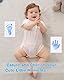 Zemiu XL Größe Baby Abdruck Set, 2 Pcs Baby Handabdruck und Fußabdruck Set Clean Touch Stempelkissen für Neugeborene/Baby Shower/Familie Geschenk,Pfotenabdruck Set-Blau