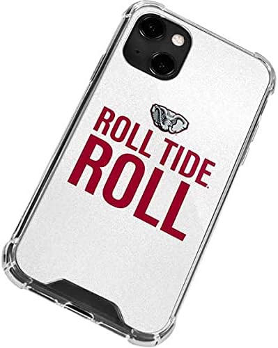 Skinit Clear Phone Case Compatible with iPhone 13 - Officially Licensed University of Alabama Crimson Roll Tide Design