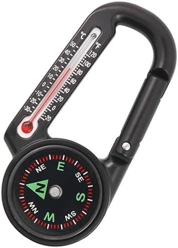 Outdoor Compass Snap Strap Thermometer Multi Functional Climbing Buckle image 3