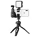 Ulanzi Cell Phone Tripod Mount Adapter w Cold Shoe, Metal Phone Tripod Adapter Aluminum Alloy Vertical w 1/4'' Screw Compatible w OSMO Pocket iPhone 11 Pro Max XS Max XR 8 7 Plus Google OnePlus 7 Pro